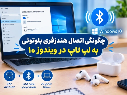 چگونگی اتصال هندزفری بلوتوثی به لپ تاپ در ویندوز ۱۰