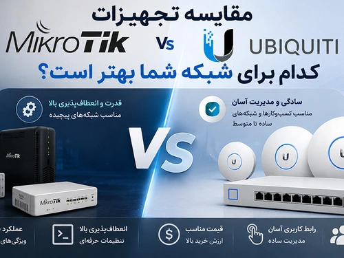 مقایسه تجهیزات MikroTik و Ubiquiti؛ کدام برای شبکه شما بهتر است؟
