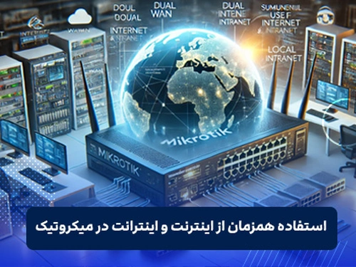 استفاده همزمان از اینترنت و اینترانت در میکروتیک