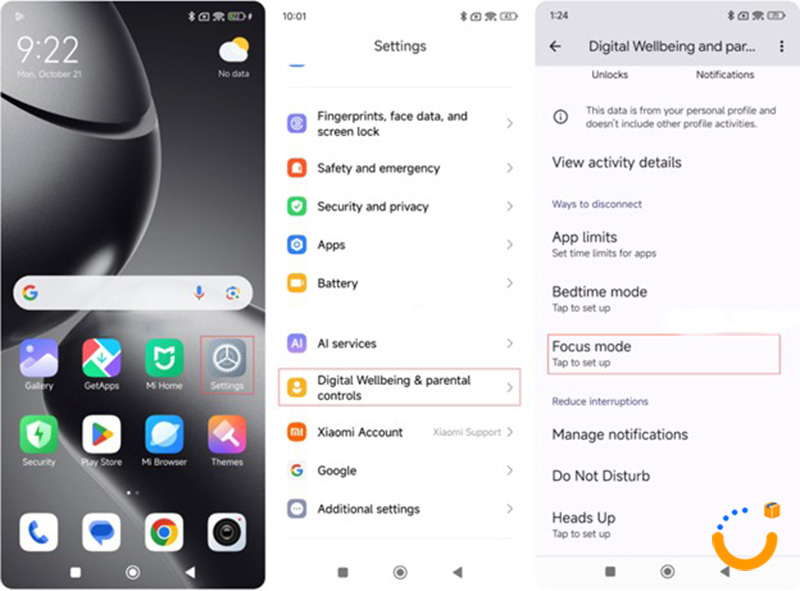 فهمیدن میزان استفاده از گوشی شیائومی