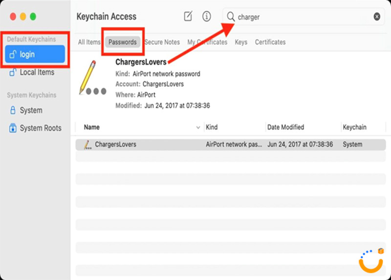 آموزش یافتن رمز وای فای