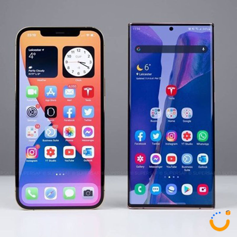 مقایسه آیفون و سامسونگ