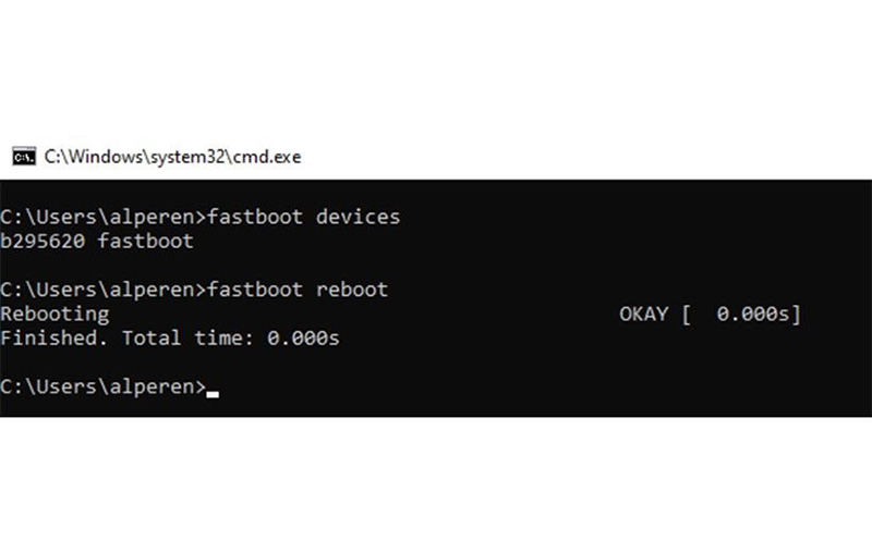 fastboot reboot 